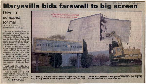 Marysville Drive-In Theatre - Demo Article (newer photo)